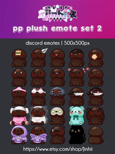 PP Plush Emote Set 2 - Etsy