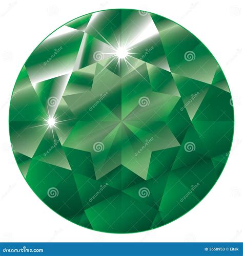 May Birthstone Emerald Stock Vector Illustration Of Gemstone 3658953