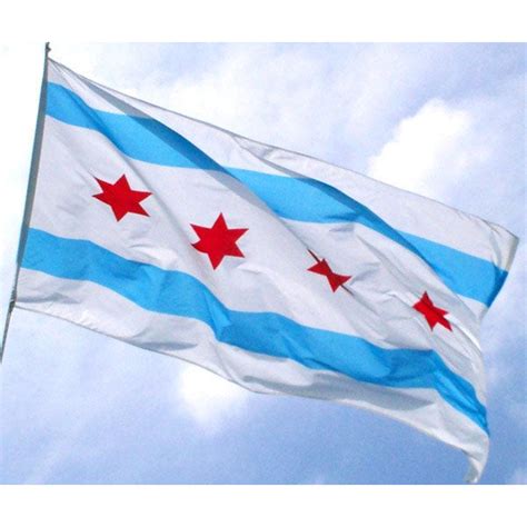 City Of Chicago 3 X 5 Flag Wrigleyville Sports