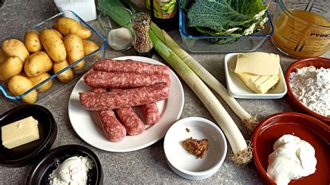 Parmentier De Saucisses De Toulouse Chou Fris Et Poireaux