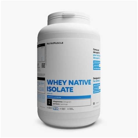 Nutrimuscle Whey Native Isolate Kgs Lait Fran Ais Saveur Chocolat