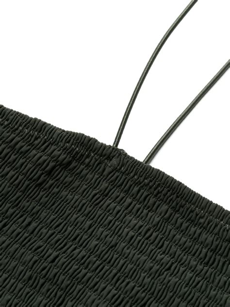 TOTEME Square Neck Bikini Top Green FARFETCH UK