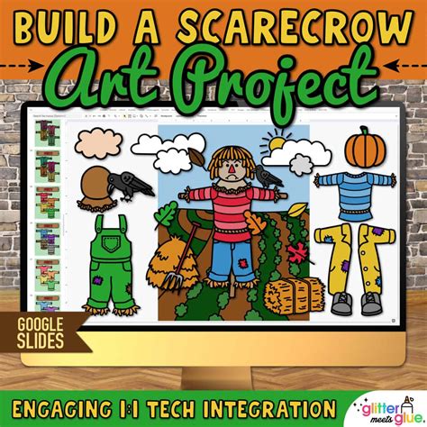 Digital Scarecrow Art Project – Fall Activity on Google Slides