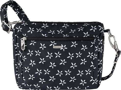 Travelon Anti Theft Classic Small E W Crossbody Bag A B W SMALL FLOWER