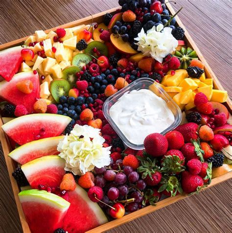 Fruit Platter With Watermelon Berries And More By Theblondekitchen Quick And Easy Recipe