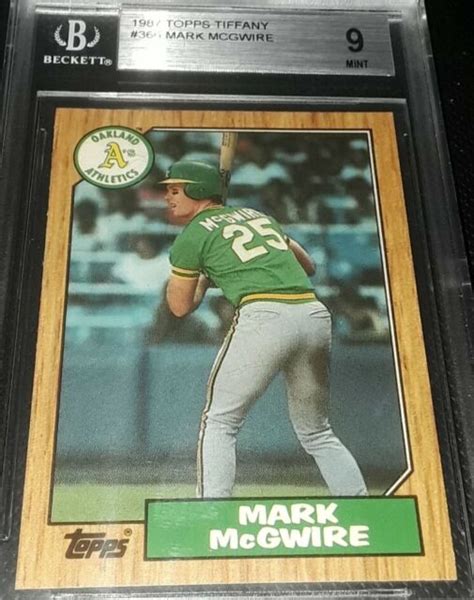 Topps Tiffany Baseball Mark Mcgwire Bgs Mint Oakland A S