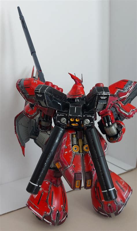 Finally Completed My Sazabi I Painted It With Cheap Hardware Store