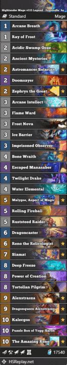 Highlander Mage 115 Legend Firenoodle Hs Hearthstone