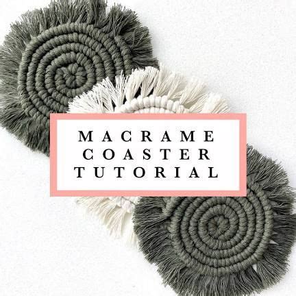 Macrame Coasters Tutorial