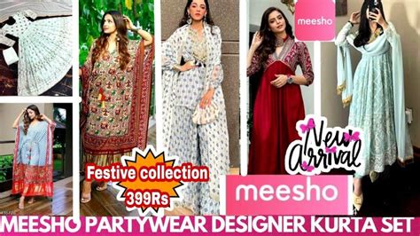 Meesho Haul Meesho Partywear Kurta Set Designer Sharara Set