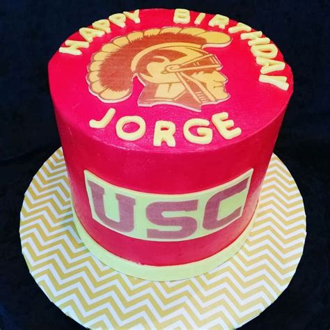 Usc Trojans Football Cake Cake Football Cake Birthday Cake