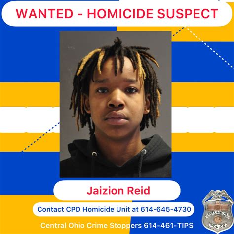 Columbus Ohio Police On Twitter Wanted Homicide Suspect