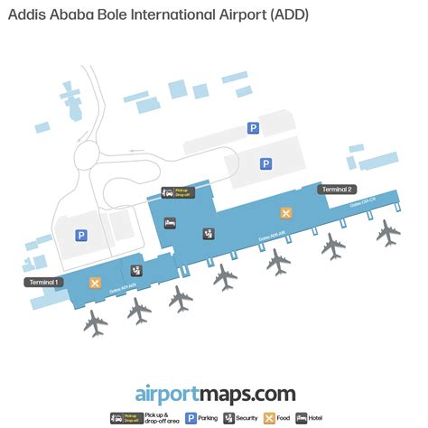 Map of Addis Ababa Airport (ADD) – Terminal Map | Airportmaps.com