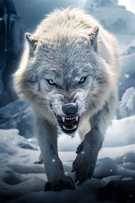 Angry White Wolf (7) by PunkerLazar on DeviantArt