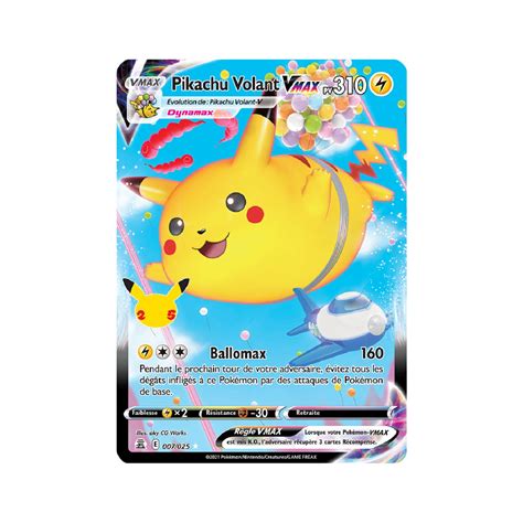 Pikachu Volant VMAX EB07 5 007 025 Célébrations 25ans SWSH07 5