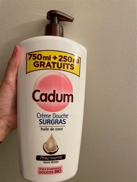 Cadum Crème douche surgras huile de coco 1L INCI Beauty