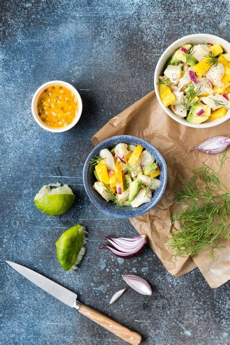 Ceviche De Dorade Mangue Avocat Et Passion Styliste Culinaire Lyon