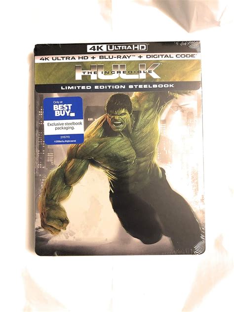 Amazon The Incredible Hulk K Blu Ray Digital Limited Edition