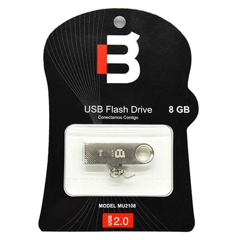 Memoria metálica usb 2 0 flash drive blackpcs color plata con capacidad