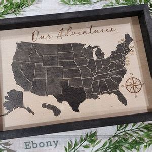 Wooden Puzzle Map, United States of America Map, Map, Puzzle Map ...