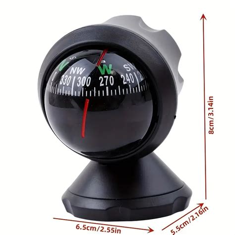 Car Compass Ball Mini Compass Auto Navigation Show Direction Temu