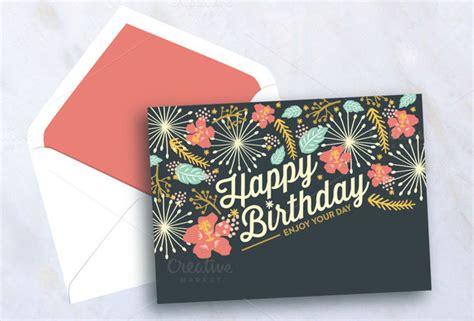 Birthday Card Template Photoshop Ideas For Big Celebrations! throughout ...