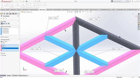 Solidworks Weldment Trimming And Resolving Extra Elements Youtube