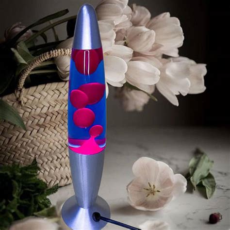 Купить Лава лампа с парафином двухцветная 34 см сине-красный, цена 452. ...