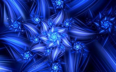 Light Blue Flower Abstract Wallpaper