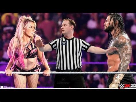 Intergender Match Roman Reigns Vs Alexa Bliss WWE 2K23 YouTube