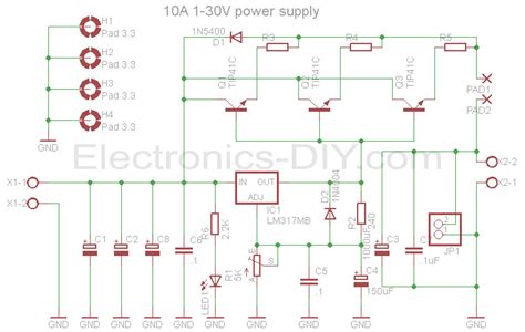 10a 1 30v Variable Power Supply With Lm317 Fahriemje Blog