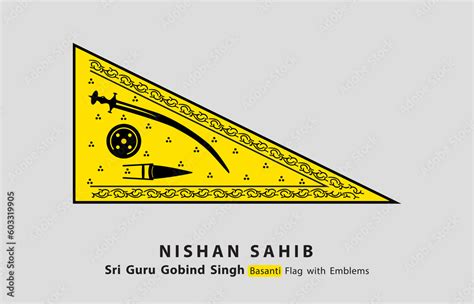 Basanti Flag of Guru Gobind Singh Ji, Sikhism Nishan Sahib, Sikh Flag ...