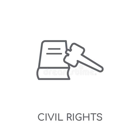 Civil Rights Linear Icon. Modern Outline Civil Rights Logo Conce Stock ...