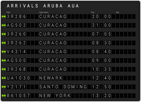 Aruba Queen Beatrix Airport [AUA] Arrivals & Flight Schedules