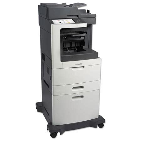 Lexmark Mx Dxe B W Laser Multifunction Printer With Offset Stacker