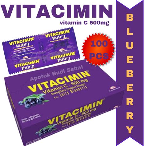 Jual Vitacimin Vitamin C Mg Vitacimin Blueberry Vitamin Permen