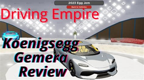 Driving Empire Koenigsegg Gemera Review *Roblox* - YouTube