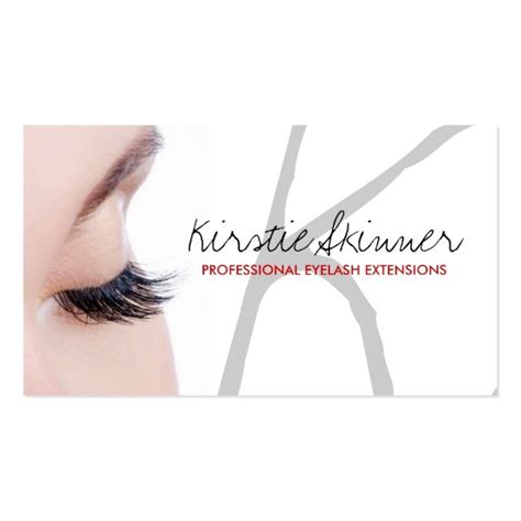 Eyelash Extension Business Card Template Professional Eyelash ...