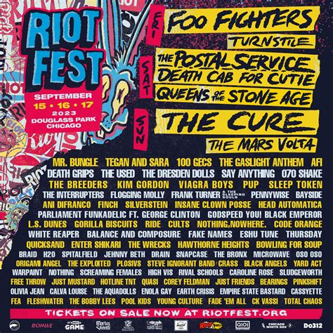 News Riot Fest Announces Full 2023 Lineup New Noise Magazine