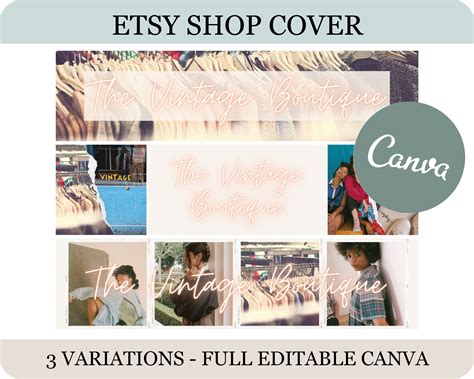 Paper And Party Supplies Paper Diy Etsy Canva Template Aesthetic Etsy