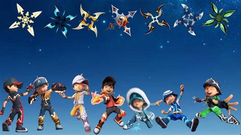 Bermain Game Mencocokan 7 Shuriken Kekuatan Elemental Kepada Boboiboy