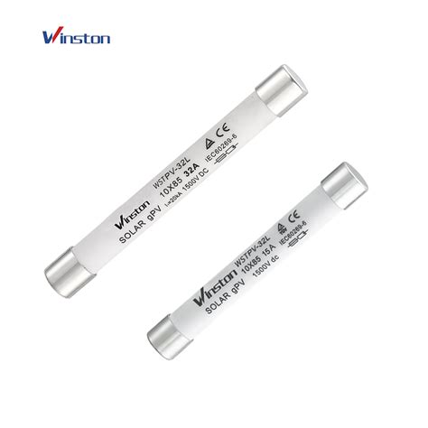 Wstpv1085 10x85mm 2a 32a 1500vdc Cylindrical Fuse Solar Gpv Fuse Link Buy Fuses Dc1500v