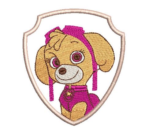 Paw Patrol Skye Embroidery Design Download Skye Etsy