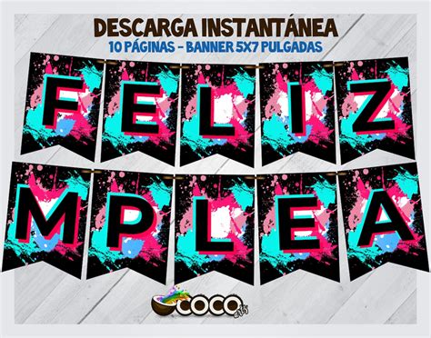 Banderines De feliz Cumpleaños De Tik Tok Banner Etsy