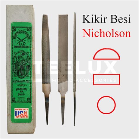 Promo Kikir Nicholson Besi Flat Setengah Bulat Segitiga Kotak