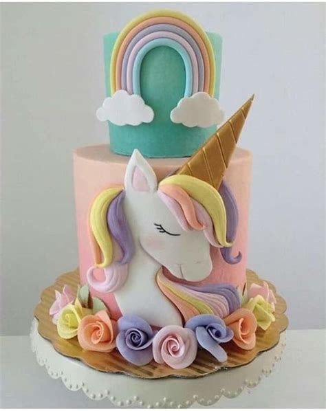 Festa Unicórnio Bolos Decorados E Dicas Pasteles De Unicornio De