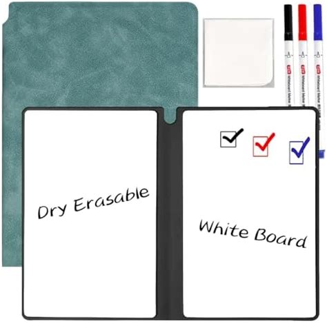 Marte Vanci Whiteboard Notebook Reusable Dry Erase Whiteboard With Pen