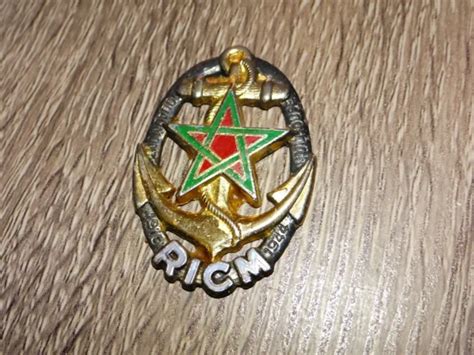 Insigne Militaire Arm E Ricm R Giment D Infanterie De Chars De Marine