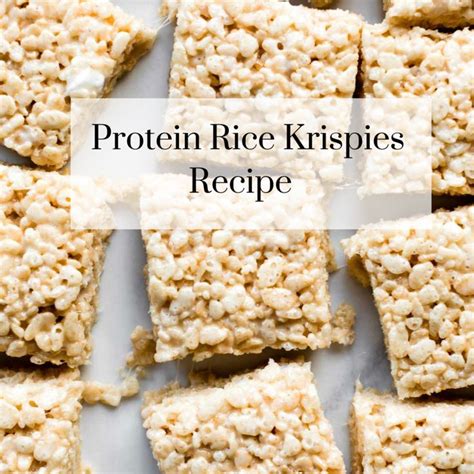 Protein Rice Krispies Recipe