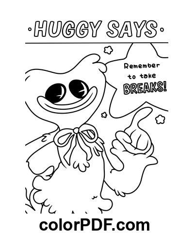 Huggy Wuggy Poppy Playtime Disegni Da Colorare E Libri In PDF